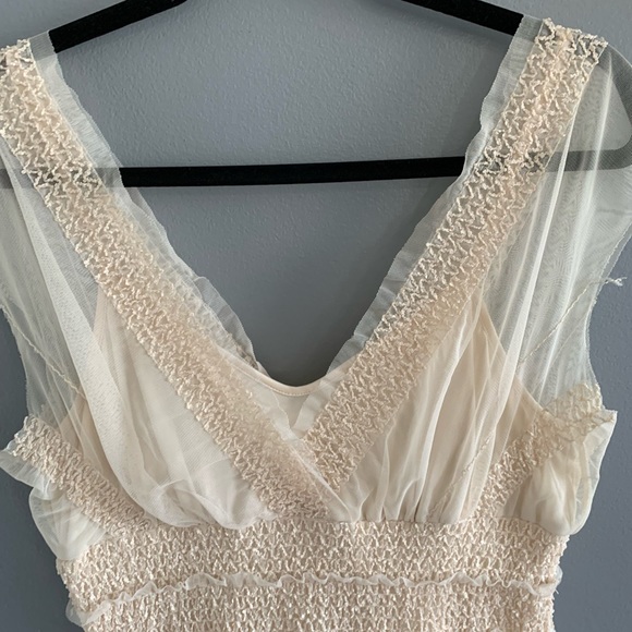 Max studio cream lace with sequin detail dress - Picture 2 of 11